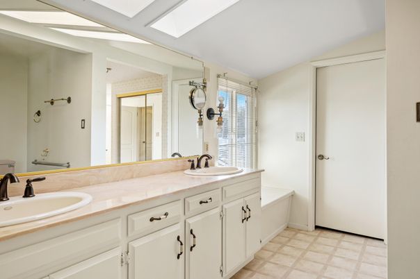Bathroom, Dual Sink Vanities, Interior, Tile Countertops