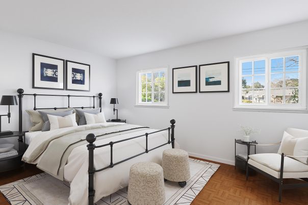 Bedroom, Interior, Wood Texture Flooring
