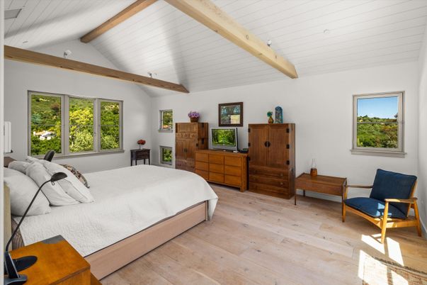 Bedroom, Interior, Wooden Beams, Wood Texture Flooring
