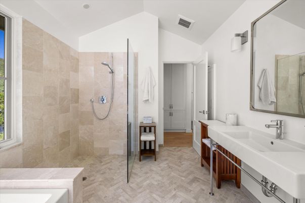 Bathroom, Glass Shower, Interior