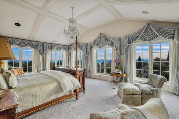 Bedroom, Chandelier, Interior