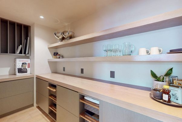 Interior, Recessed Lighting, Wood Texture Flooring