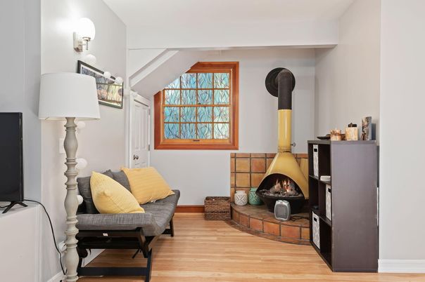 Fireplace, Interior, Wood Texture Flooring