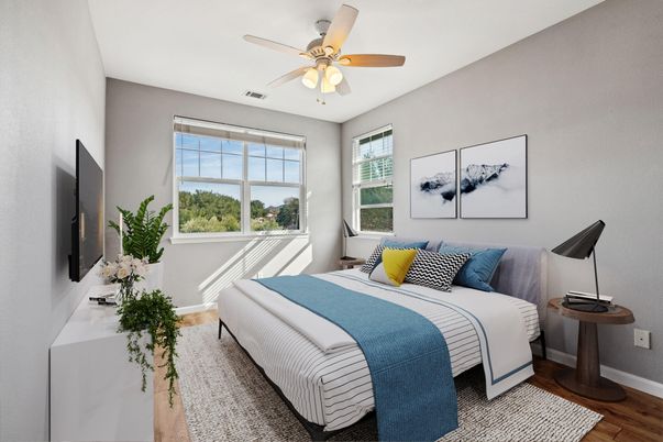 Bedroom, Interior, Wood Texture Flooring