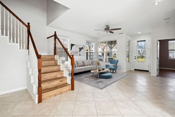 Interior, Living room, Recessed Lighting