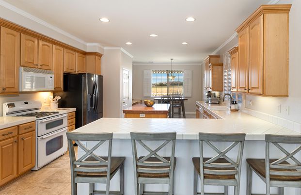 Dining room, Interior, Kitchen, Pendant Lights, Recessed Lighting