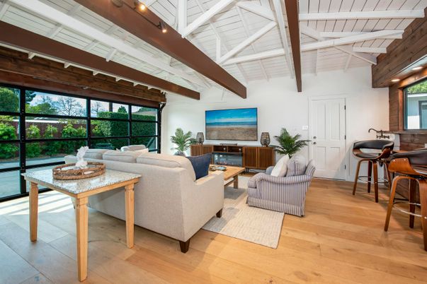 Interior, Living room, Wooden Beams, Wood Texture Flooring