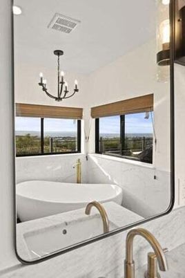 Bathroom, Chandelier, Interior, Recessed Lighting