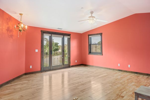 Chandelier, Empty room, Interior, Wood Texture Flooring