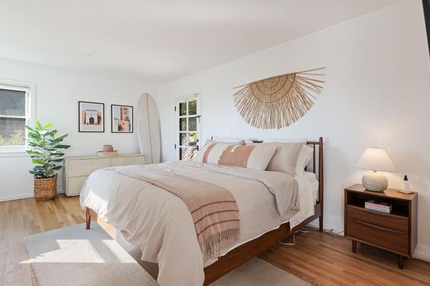 Bedroom, Interior, Wood Texture Flooring