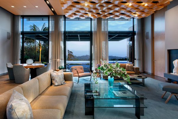Interior, Living room, Recessed Lighting