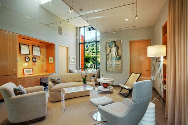 Interior, Living room, Recessed Lighting