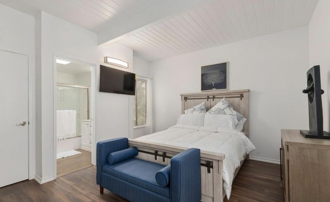 Bedroom, Interior, Wood Texture Flooring