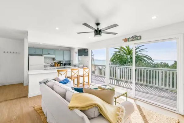Interior, Kitchen, Living room, Recessed Lighting, Stainless Steel Appliances, Wood Texture Flooring