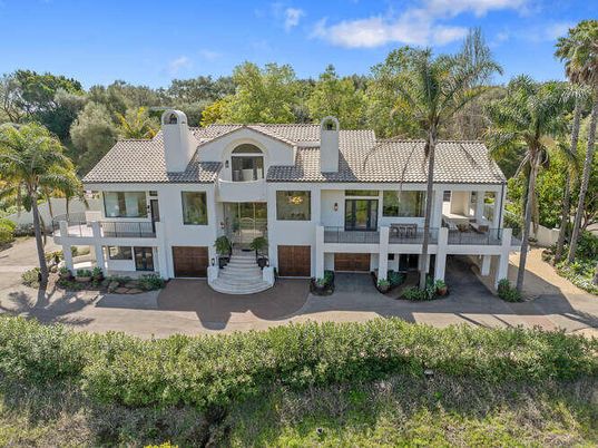 Attached, Backyard, Exterior, Facade, Mediterranean