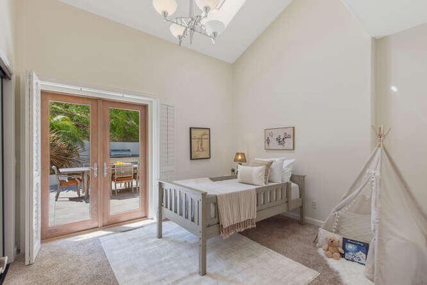 Bedroom, Chandelier, Interior