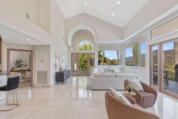 Interior, Living room, Recessed Lighting