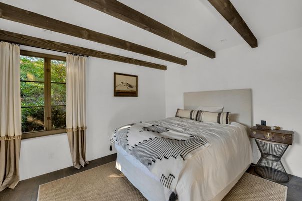 Bedroom, Interior, Wooden Beams
