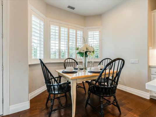 Dining room, Interior, Wood Texture Flooring