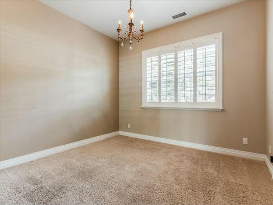 Chandelier, Empty room, Interior