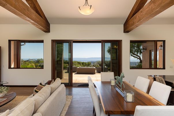 Dining room, Interior, Living room, Water, Wooden Beams, Wood Texture Flooring
