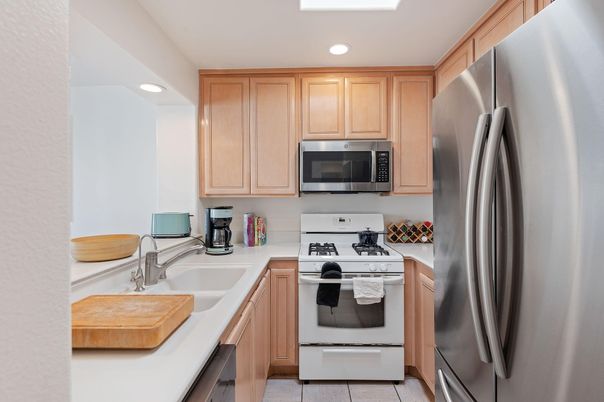 Interior, Kitchen, Recessed Lighting, Stainless Steel Appliances