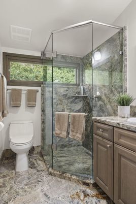 Bathroom, Glass Shower, Interior