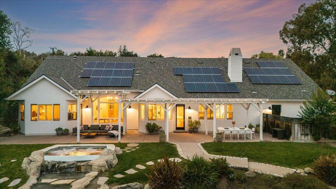 Backyard, Exterior, Pool, Solar Panels