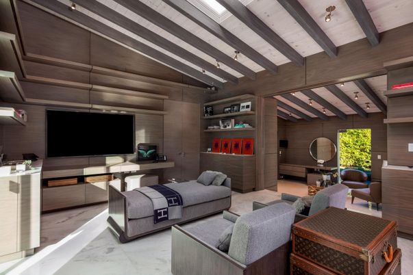 Interior, Living room, Wooden Beams, Wooden Walls
