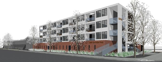 Exterior, Facade, Condo Building