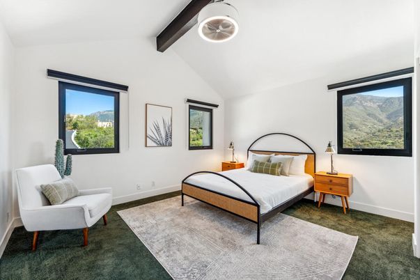 Bedroom, Interior, Wooden Beams