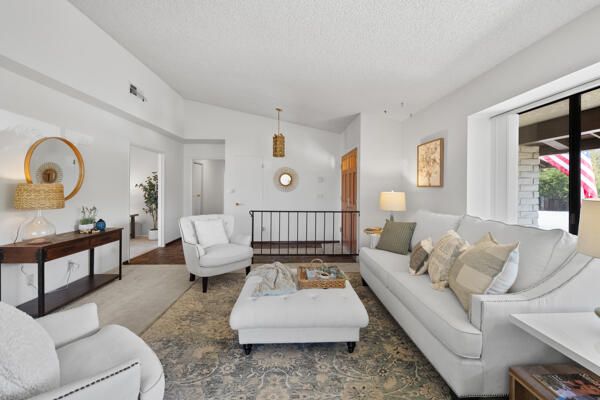 Interior, Living room, Pendant Lights, Wood Texture Flooring