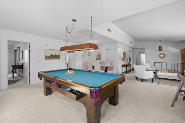 Billiard Table, Game Room, Interior, Living room, Pendant Lights