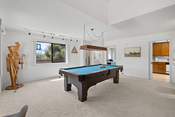 Billiard Table, Game Room, Interior, Pendant Lights