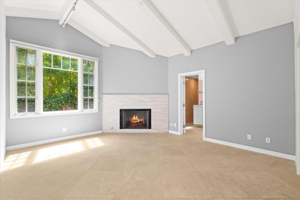 Empty room, Fireplace, Interior