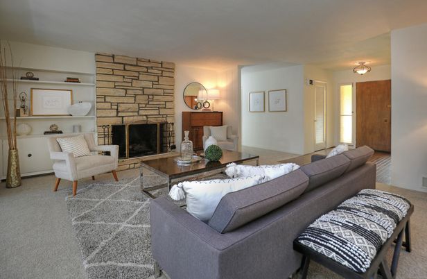 Fireplace, Interior, Living room, Stone Walls