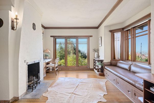 Fireplace, Interior, Wood Texture Flooring