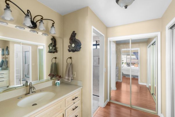 Bathroom, Interior, Wood Texture Flooring