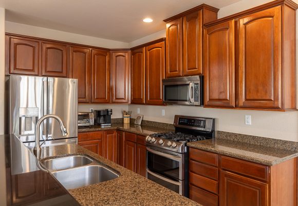 Interior, Kitchen, Recessed Lighting, Stainless Steel Appliances