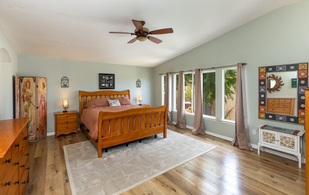 Bedroom, Interior, Wood Texture Flooring
