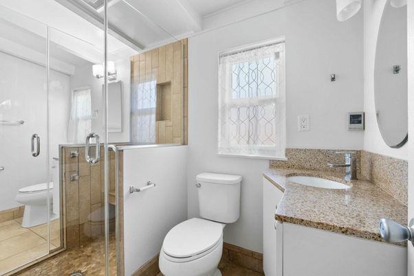 Bathroom, Dual Sink Vanities, Glass Shower, Interior