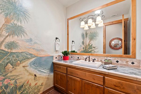 Bathroom, Dual Sink Vanities, Interior, Tile Countertops
