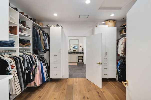 Interior, Recessed Lighting, Walk-in Closets, Wood Texture Flooring