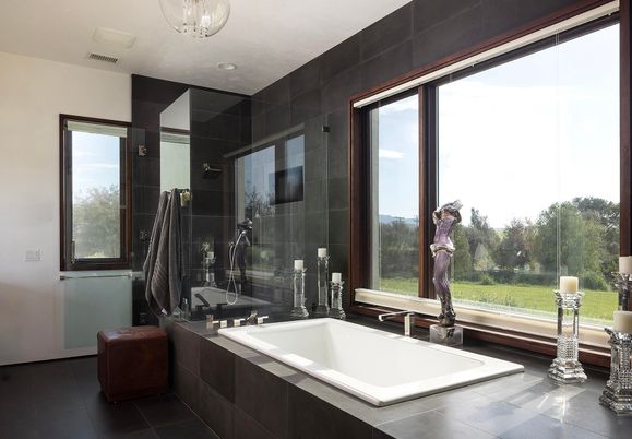 Bathroom, Interior, Recessed Lighting