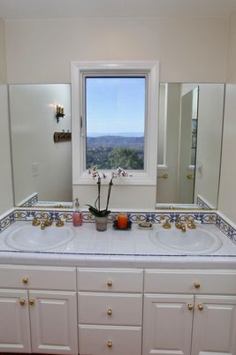 Bathroom, Dual Sink Vanities, Interior, Tile Countertops
