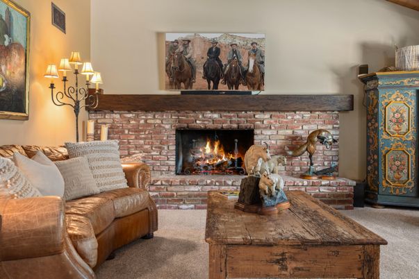 Fireplace, Interior, Living room, Stone Walls