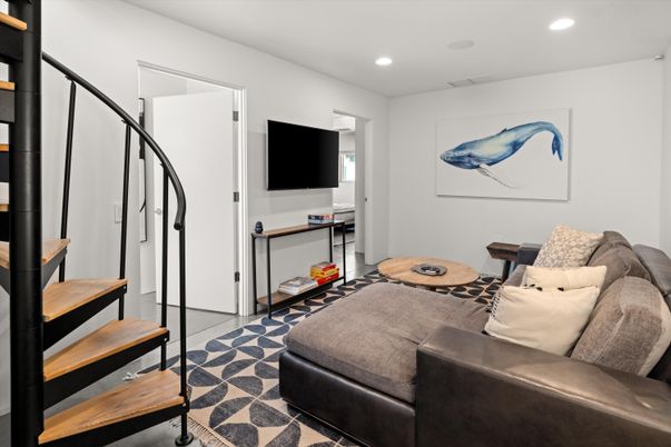 Interior, Living room, Recessed Lighting
