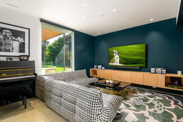 Interior, Living room, Piano, Recessed Lighting