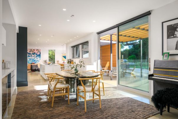 Dining room, Interior, Living room, Pendant Lights, Recessed Lighting