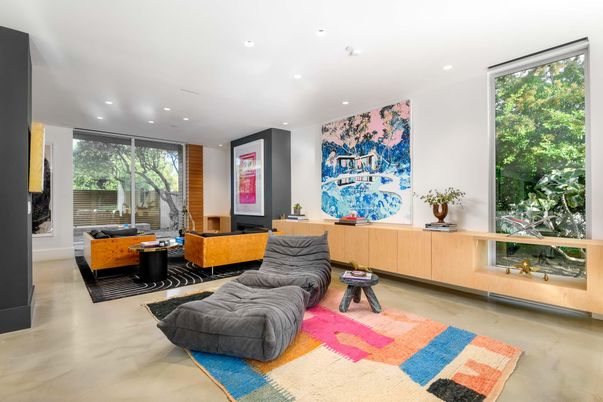 Interior, Living room, Recessed Lighting